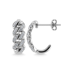 Diamond  1/5 Ct.Tw. J Earrings in 14K White Gold