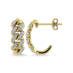 Diamond  1/5 Ct.Tw. J Earrings in 14K Yellow Gold
