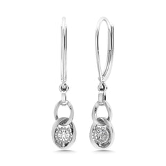 Diamond 1/6 Ct.Tw. Danglers Earrings in 10K White Gold