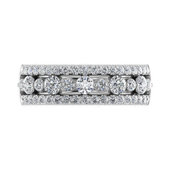 14K White Gold 1 Ct Ct.Tw. Diamond Fashion Band