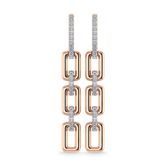 Diamond 1/6 Ct.Tw. Danglers Earrings in 10K Rose Gold