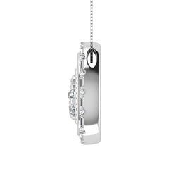 10K White Gold 3/4 Ct.Tw. Diamond Pear Shape Pendant