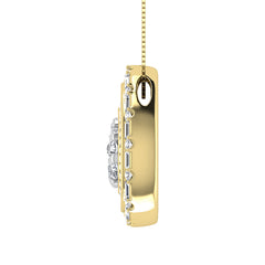 10K Yellow Gold 3/4 Ct.Tw. Diamond Pear Shape Pendant