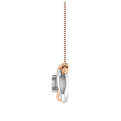 10K Two Tone 1/10 Ct.Tw. Diamond Fashion Necklace