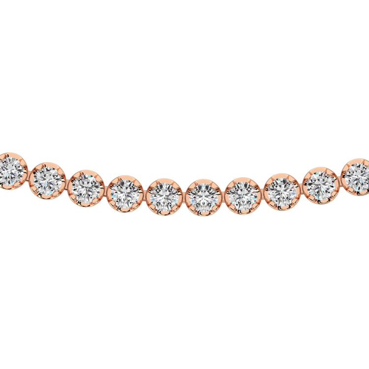 14K Rose Gold 3 1/3 Ct.Tw. Diamond Heart Promise Ring