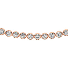 14K Rose Gold 3 1/3 Ct.Tw. Diamond Heart Promise Ring