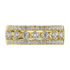 14K Yellow Gold 1/2 Ct.Tw. Diamond Fashion Band