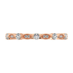 14K Rose Gold 1/5 Ct.Tw. Diamond Stack Bands