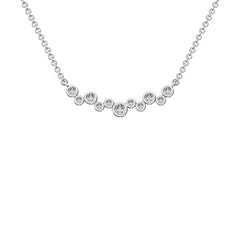10K White Gold 1/5 Ct.Tw. Diamond Fashion Necklace