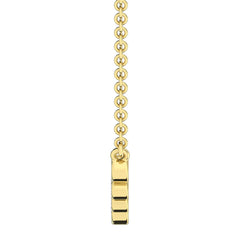 10K Yellow Gold 1/5 Ct.Tw. Diamond Fashion Necklace