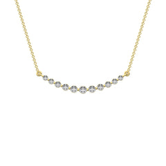 14K Yellow Gold 1 Ct.Tw. Diamond Fashion Necklace