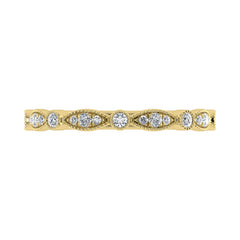 Diamond 1/6 Ct.Tw. Stack Band in 10K Yellow Gold