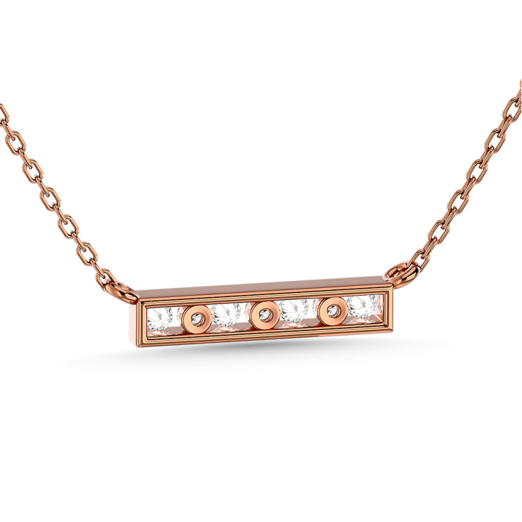 Diamond 1/4 Ct.Tw. Om Pendant in 10K Rose Gold