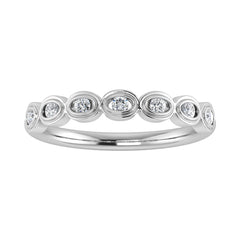 Diamond 1/6 Ct.Tw. Stack Band in 10K White Gold