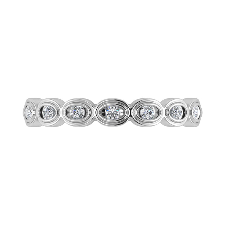 Diamond 1/6 Ct.Tw. Stack Band in 10K White Gold