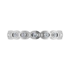 Diamond 1/6 Ct.Tw. Stack Band in 10K White Gold