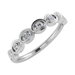 Diamond 1/6 Ct.Tw. Stack Band in 10K White Gold