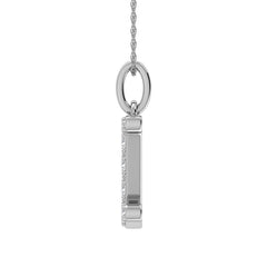 Diamond 1/8 Ct.Tw. Letter I Pendant in 10K White Gold