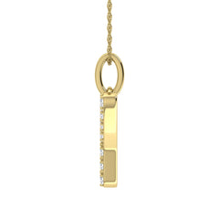 Diamond 1/8 Ct.Tw. Letter Y Pendant in 10K Yellow Gold