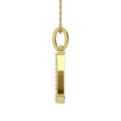 Diamond 1/8 Ct.Tw. Letter Z Pendant in 10K Yellow Gold