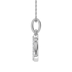 Diamond 1/20 Ct.Tw. Letter C Pendant in 10K White Gold
