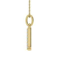 Diamond 1/20 Ct.Tw. Letter D Pendant in 10K Yellow Gold