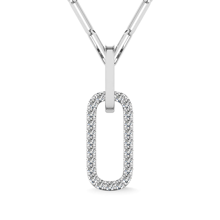 Diamond 1/10 Ct.Tw. Fashion Pendant in Sterling Silver