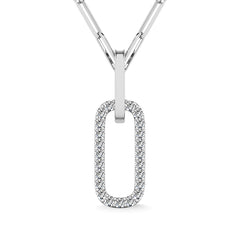 Diamond 1/10 Ct.Tw. Fashion Pendant in Sterling Silver
