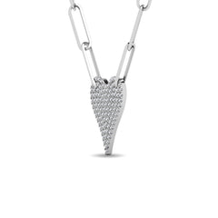 Diamond 1/4 Ct.Tw. Heart Pendant in 10K White Gold