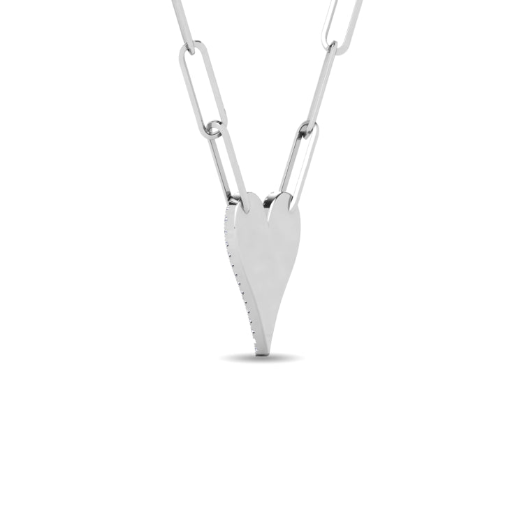 Diamond 1/4 Ct.Tw. Heart Pendant in 10K White Gold