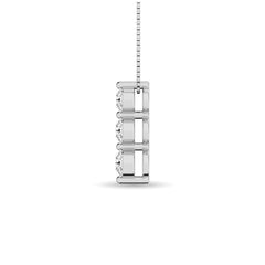 Diamond 3/4 Ct.Tw. Trilogy Pendant in 14K White Gold