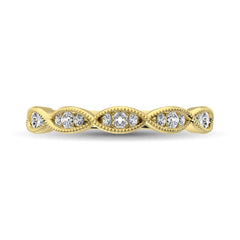 Diamond 1/5 Ct.Tw. Stack Band in 14K Yellow Gold