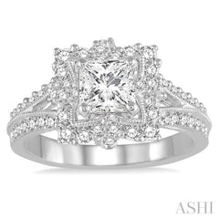 Princess Shape Diamond Engagement Ring