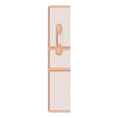 14K Rose 12x5.9 mm Sideways Cross 16-18" Necklace