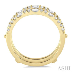 Baguette Diamond Insert Ring