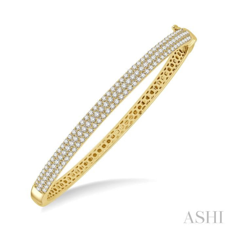 Pave-Set Diamond Fashion Bangle