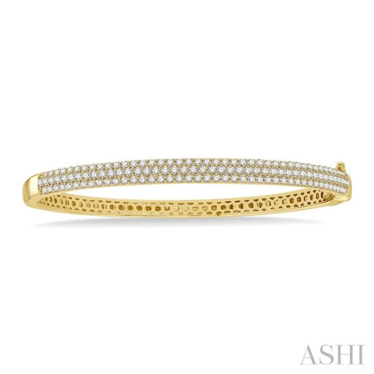 Pave-Set Diamond Fashion Bangle