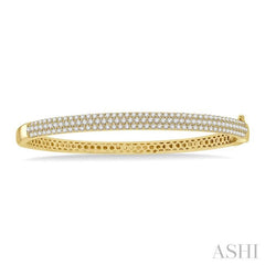 Pave-Set Diamond Fashion Bangle