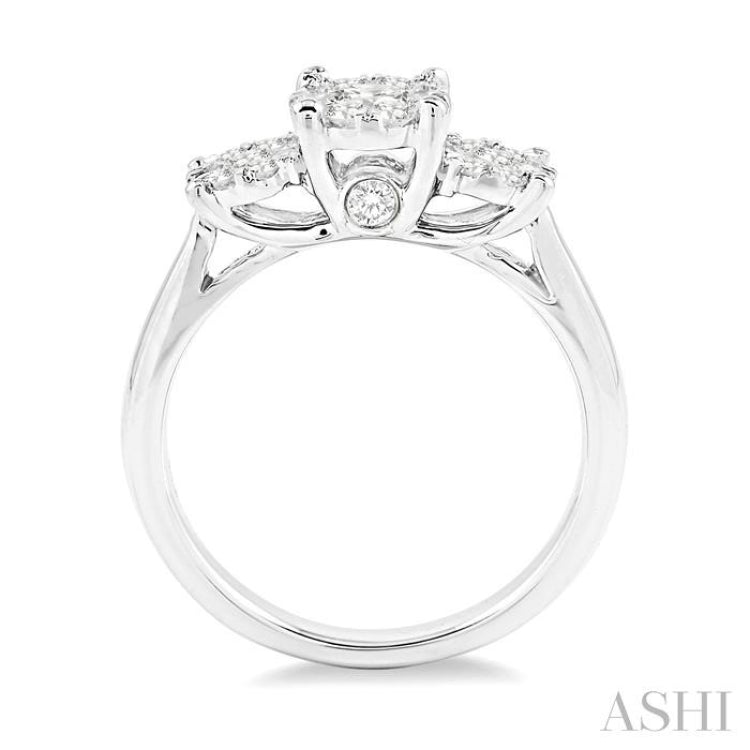 Past Present & Future Lovebright Essential Diamond Engagement Ring