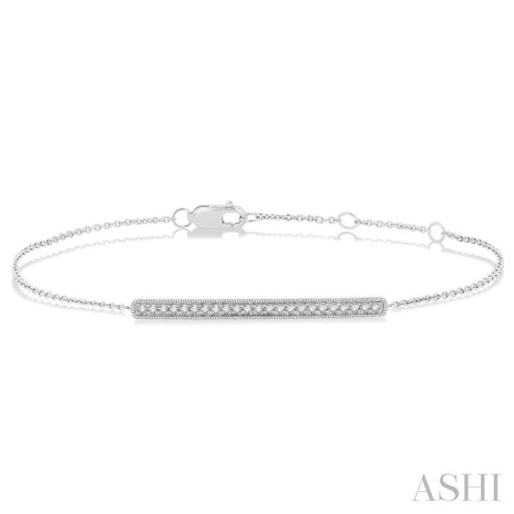 Bar Petite Diamond Fashion Chain Bracelet