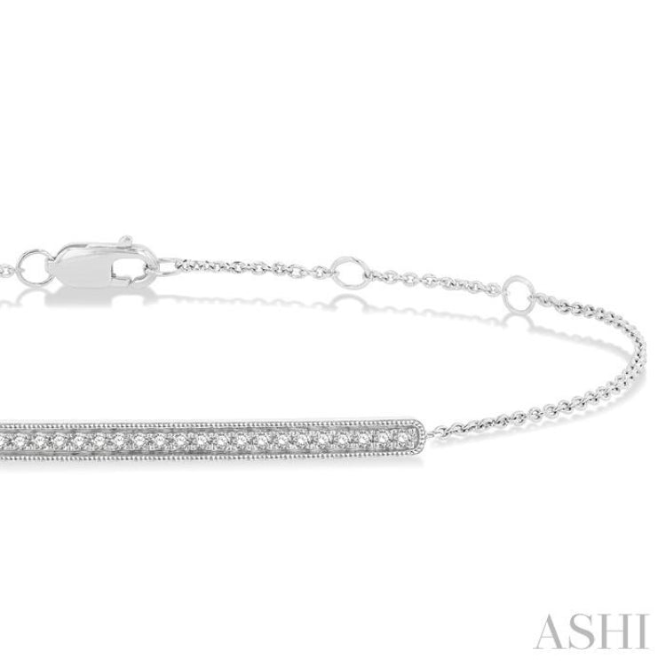 Bar Petite Diamond Fashion Chain Bracelet