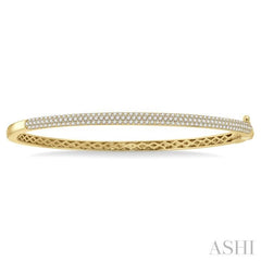 Pave-Set Diamond Fashion Bangle