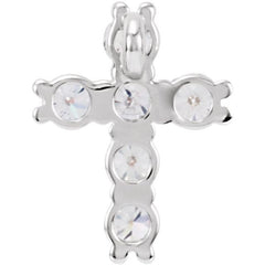 14K White 1/2 CTW Lab-Grown Diamond Pendant