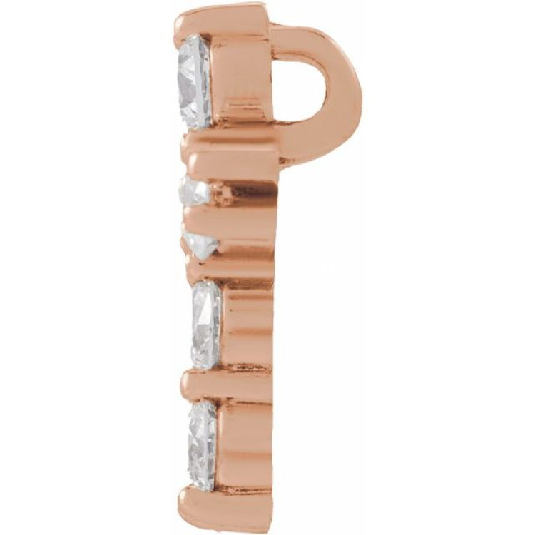 14K Rose 1/4 CTW Lab-Grown Diamond Pendant