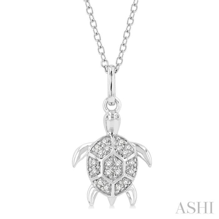 Turtle Petite Diamond Fashion Pendant