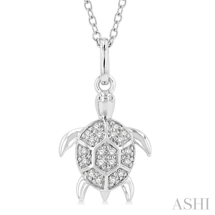 Turtle Petite Diamond Fashion Pendant