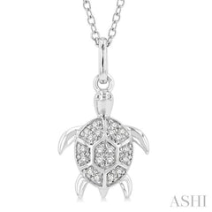 Turtle Petite Diamond Fashion Pendant