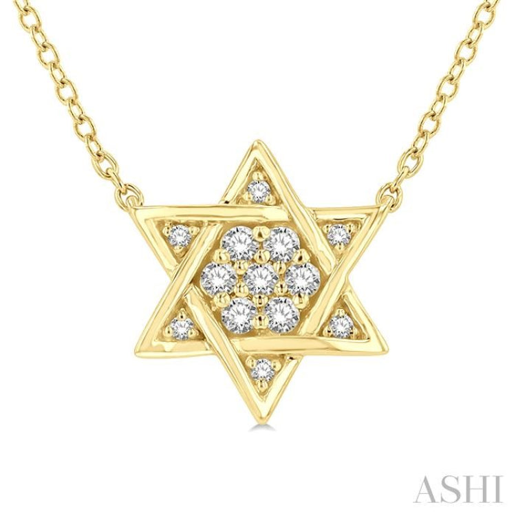 Star Of David Petite Diamond Fashion Pendant