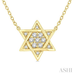 Star Of David Petite Diamond Fashion Pendant