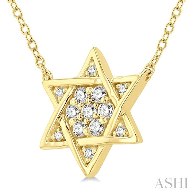 Star Of David Petite Diamond Fashion Pendant